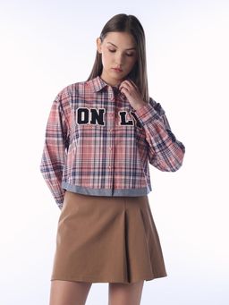 ONLY - Multi-Color Brand Logo Detail Checked Shirt