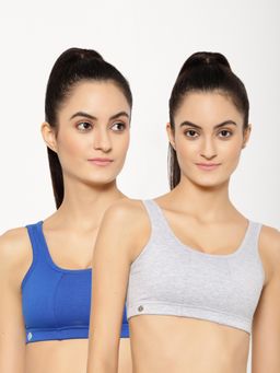 Floret - Wirefree Non-padded Sporty Bra - Multi-Color
