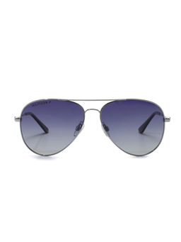 Tommy Hilfiger - Blue Lens Aviator UV Protected Sunglass Full Rim Silver Frame With Gradient
