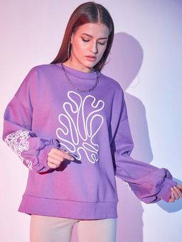 STREET 9 - Lavender 3D Print Sweatshirt