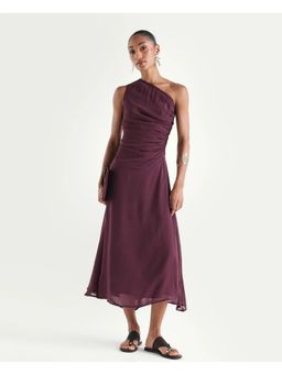 RAREISM - Solid Wine Women Dress