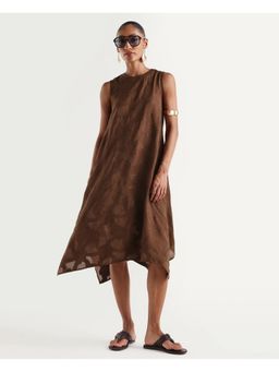 RAREISM - Woven Brown Women Dress