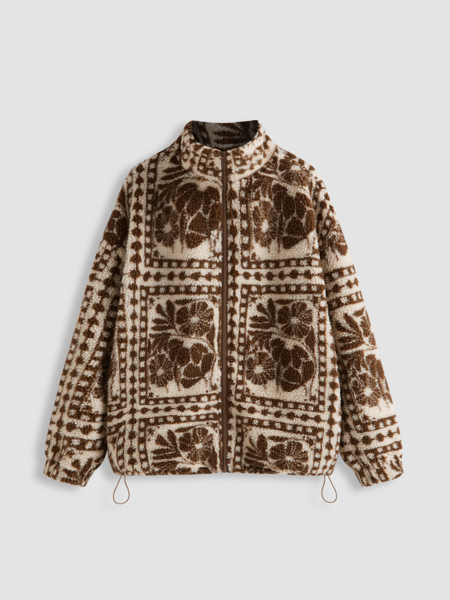 cider Printed Fleece Zip Front Jacket-picture-23