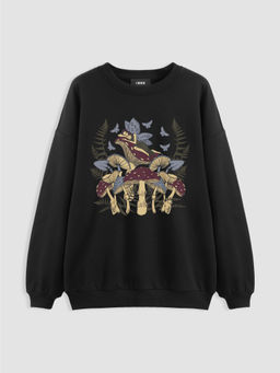 Cider - Mushroom Graphic Oversized Sweatshirt