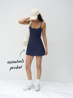 Cider - Scoop Neckline Solid Pocket Active Skort