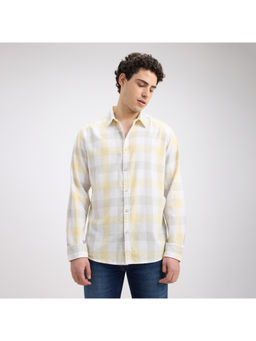 Pepe Jeans - Men Yellow Check Full Sleeve Shirt