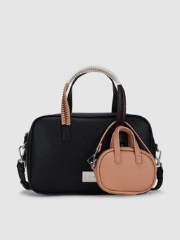 CARPISA ITALIA - Black Lucille Women Crossbody Bag with Mini Pouch (M)
