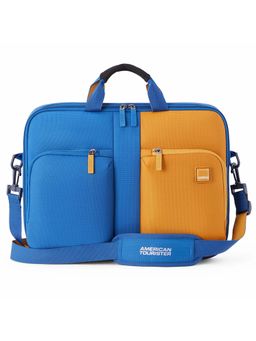 American Tourister - Blue Vogue Biz Polyester Soft Side Messenger Bag (M)