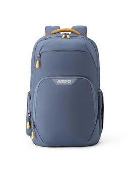 American Tourister - Grey Brett 4.0 Polyester Soft Side Backpack with Rain Cover(M)