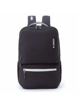 American Tourister - Black Hall 4.0 Polyester Soft Side Laptop Backpack with Rain Cover(M)