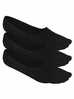 Heelium - Bamboo No Show Socks for Men, Odour Free, Low Cut, Pack of 3-Black