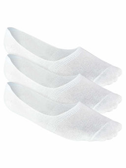 Heelium - Bamboo No Show Socks for Men, Odour Free, Low Cut, Pack of 3-White