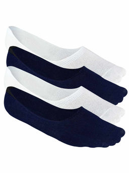 Heelium - Bamboo No Show Socks for Men, Odour Free, Low Cut, Pack of 4-Multi-Color