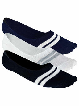 Heelium - Bamboo No Show Socks for Men, Odour Free, Low Cut, Pack of 3-Multi-Color