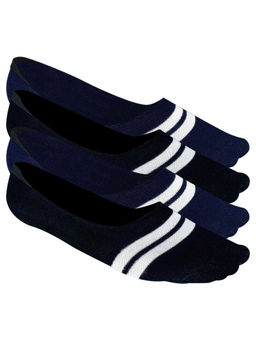 Heelium - Bamboo No Show Socks for Men, Odour Free, Low Cut, Pack of 4-Multi-Color