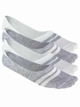 Heelium - Bamboo No Show Socks for Men, Odour Free, Low Cut, Pack of 4-Multi-Color