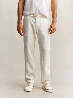 GANT - Men Cream Pure Linen Trouser