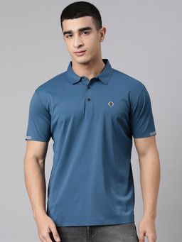 Classic Polo - Men'S Teal Slim Fit Solid Premium Cotton Polo T-Shirt