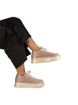 RETTROSE - Mauve Roohi Embellished Wedding Sneakers
