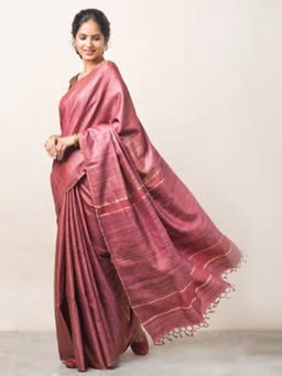 Fabindia - Silk Tussar Woven Sari