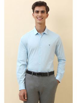 Allen Solly - Men Light Blue Dots Full Sleeves Formal Shirt