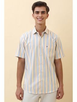 Allen Solly - Men Multi-Color Stripe Half Sleeves Casual Shirt