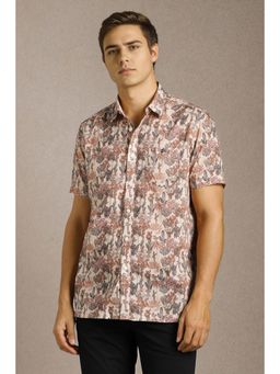 Louis Philippe - Men Multi-Color Print Half Sleeves Casual Shirt