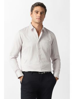 Van Heusen - Men Beige Formal Shirt