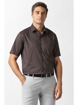 Van Heusen - Men Brown Formal Shirt