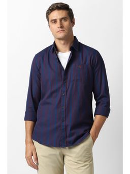 Van Heusen - Men Navy Blue Shirt