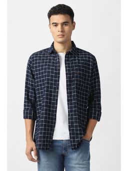 Van Heusen - Men Navy Blue Shirt