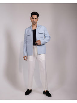 YOSEBA - Neelvastra Blue Jacket with Pant