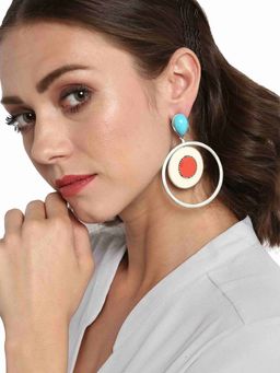 Estele - Rhodium Plated Elegant Earrings for Women