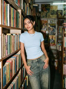 Uptownie - Cotton Lycra Fitted T-Shirt