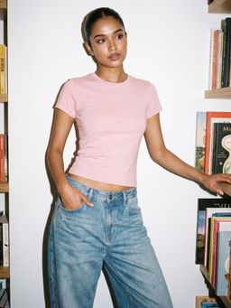 Uptownie - Cotton Lycra Fitted T-Shirt