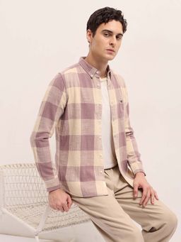 The Bear House - Pink Checks Regular Fit Shirt