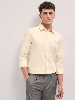 The Bear House - Cream Stripes Regular Fit Shirt