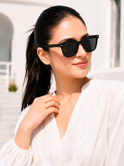 ROYAL SON - Square Polarized Men Women Sunglasses Black Lens - CHI00127-C5