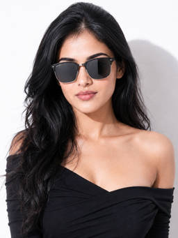 ROYAL SON - Square Grey UV Protection Polarized Sunglasses for Men & Women - CHI00175-C2
