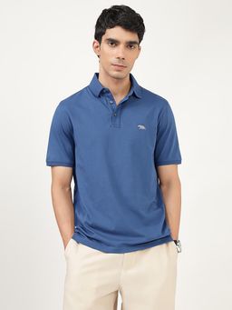 Andamen - Regular Fit Casual Mens Blue Polo T-Shirt