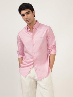 Andamen - Casual Mens Pink Slim Shirt