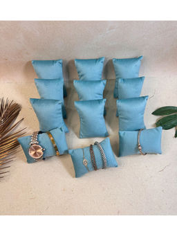 La Trove - Luxury Seagreen Velvet Watch Organizer Pillows (Pack of 12)