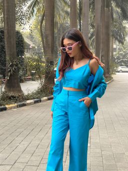 Uptownie - Riya Jain's Crop Top with Back Smocking