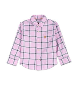 U.S. POLO ASSN. - Tartan Check Oxford Shirt Pink