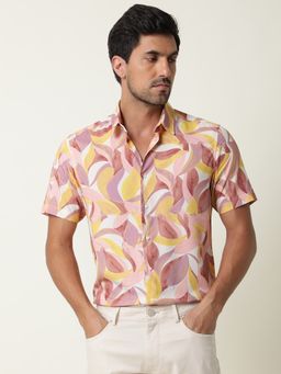 Rare Rabbit - Grafe Beige Casual Shirts