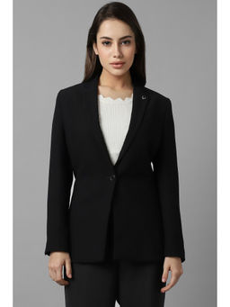 Allen Solly - Women Black Solid Formal Blazer