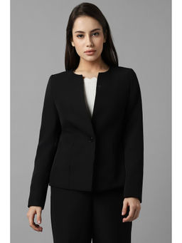 Allen Solly - Women Black Solid Formal Blazer
