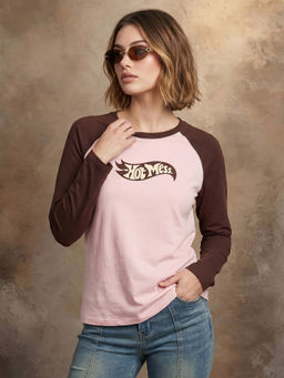 JUNEBERRY - Women's Hot Mess Printed Raglan Sleeve T-Shirt