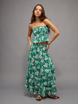 American Eagle - Smocked Tube Crop Top