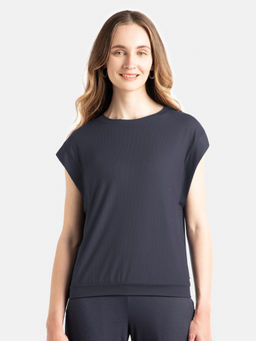 Jockey - Wz20 Women Microfiber Elastane Stretch Hybrid T-Shirt-Grey